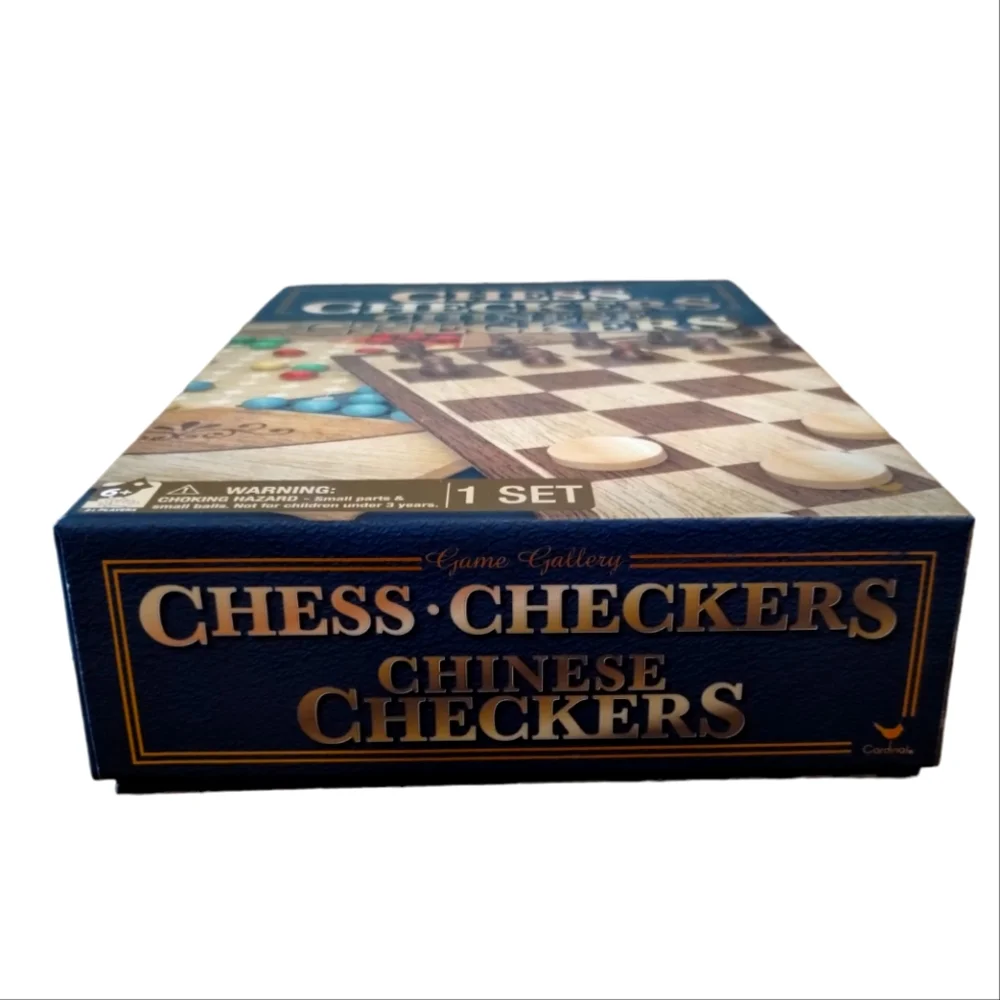 Chess, Checkers and Chinese Checkers Board Game Set Toy